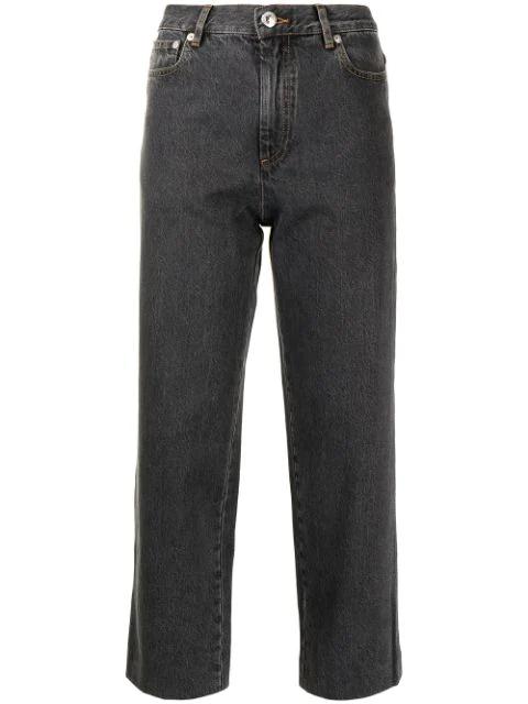 high-rise cropped jeans by A.P.C.