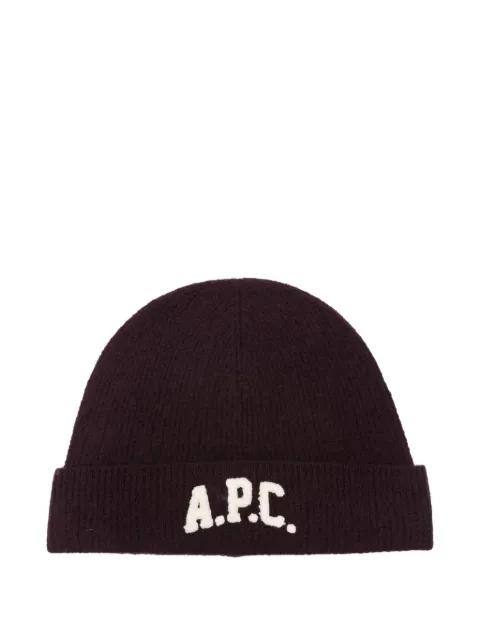 logo-appliqué beanie by A.P.C.