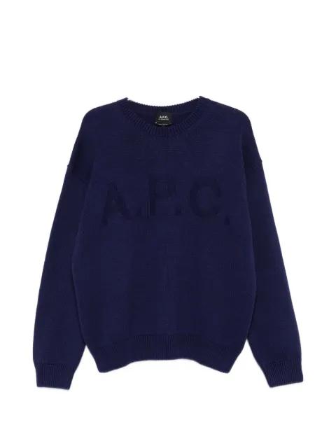 logo-detail crew-neck sweater by A.P.C.