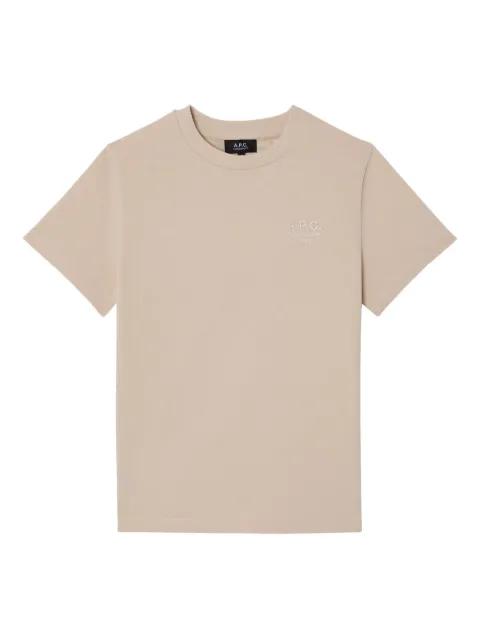 logo-embroidered T-shirt by A.P.C.