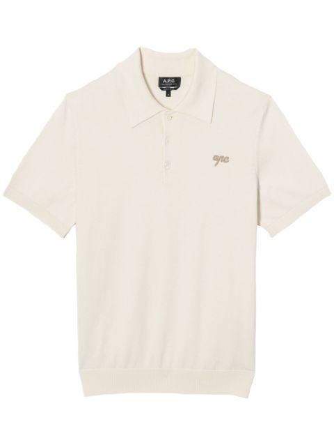 logo-embroidered polo shirt by A.P.C.