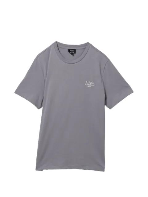 logo-embroidered round neck T-shirt by A.P.C.