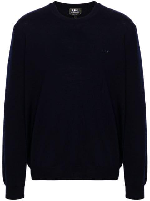 logo-embroidered sweater by A.P.C.