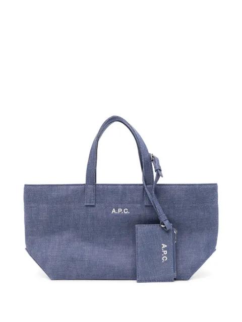 logo-embroidered tote bag by A.P.C.