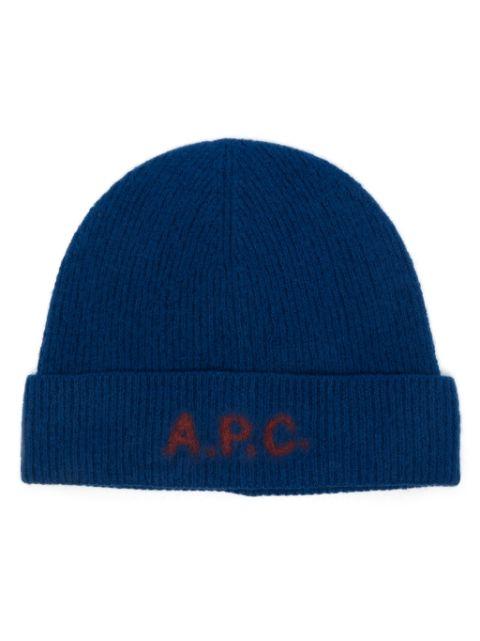 logo-print beanie by A.P.C.