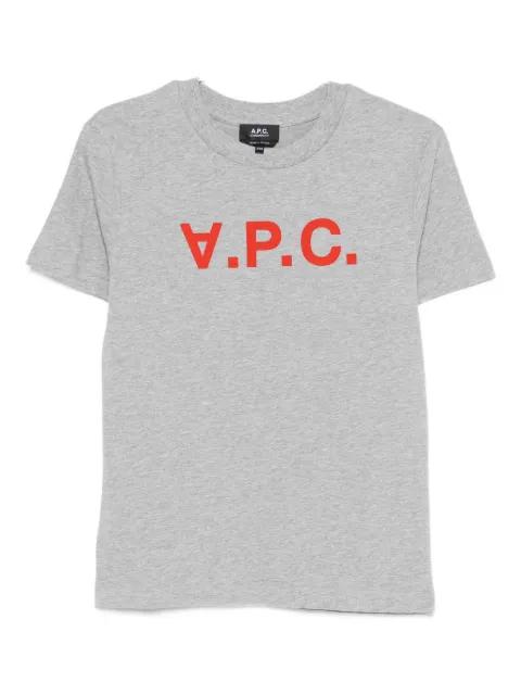logo-print cotton T-shirt by A.P.C.