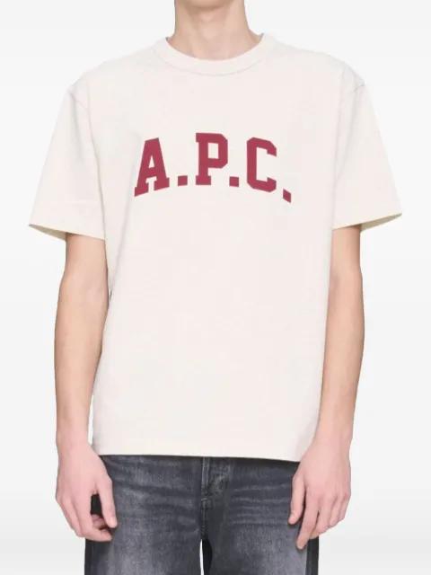 logo-print cotton T-shirt by A.P.C.
