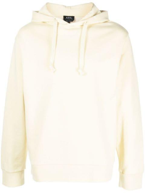 logo-print cotton hoodie by A.P.C.