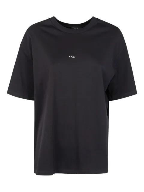 logo-print cotton t-shirt by A.P.C.