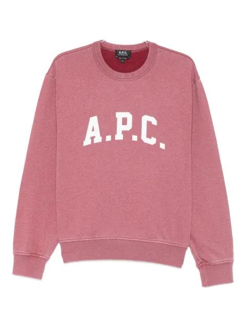 logo-print crew-neck sweater by A.P.C.