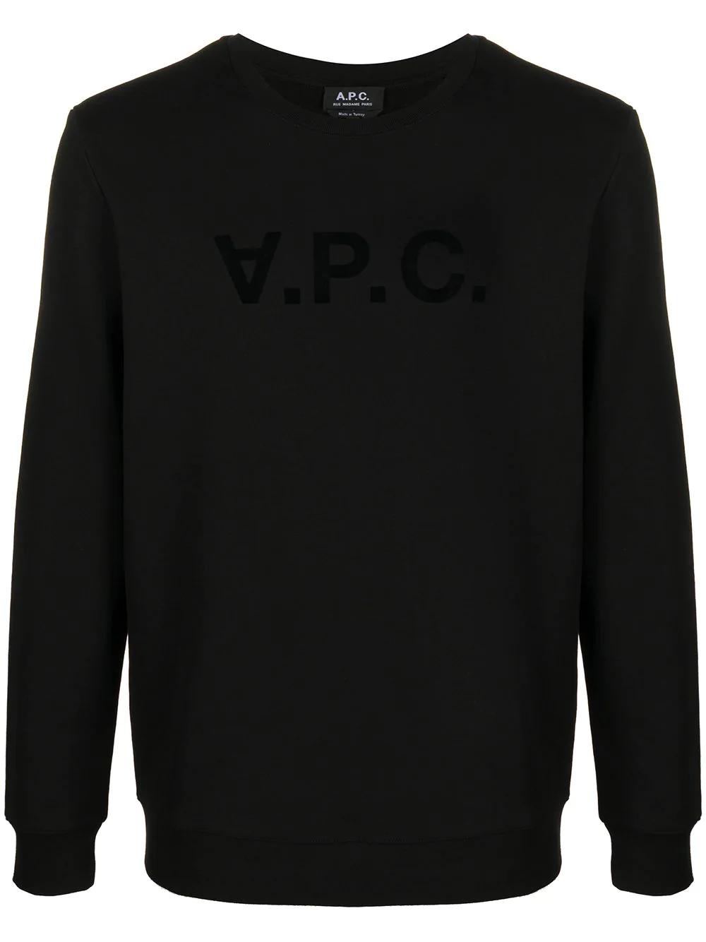 logo-print crew neck sweatshirt by A.P.C.