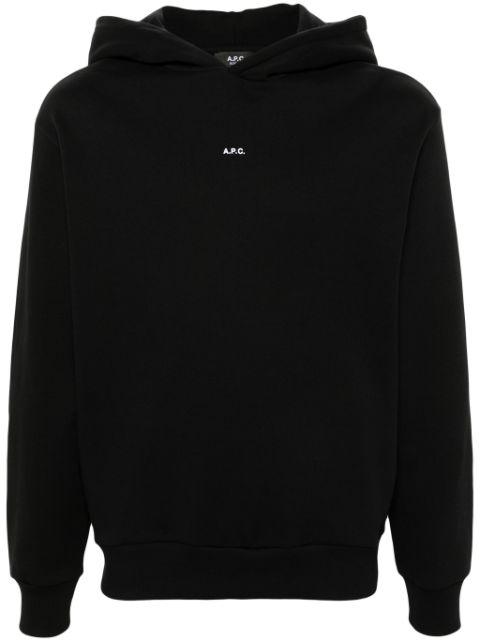 logo-print hoodie by A.P.C.