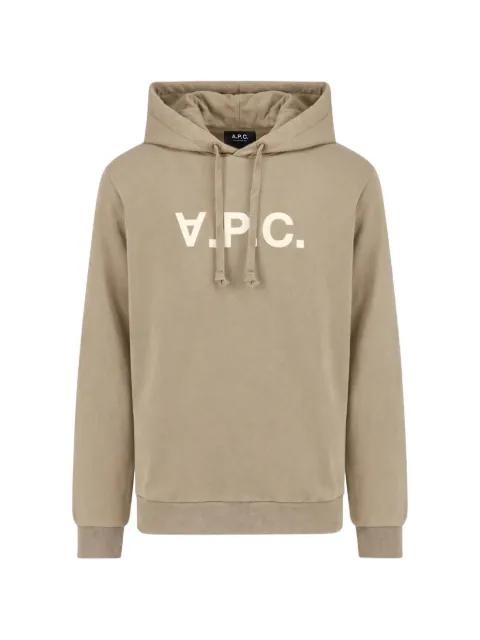 logo-print hoodie by A.P.C.