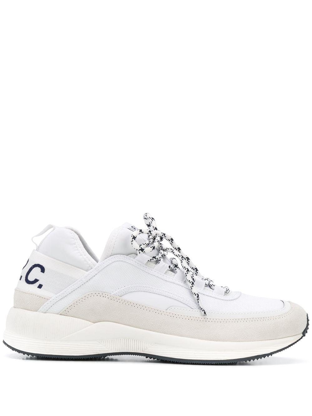 logo print sneakers by A.P.C.