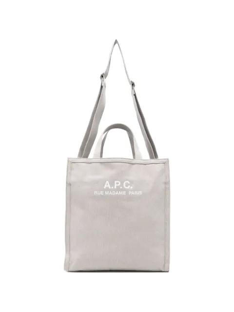 logo-print tote bag by A.P.C.
