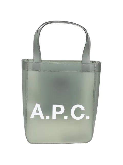 logo-print tote bag by A.P.C.