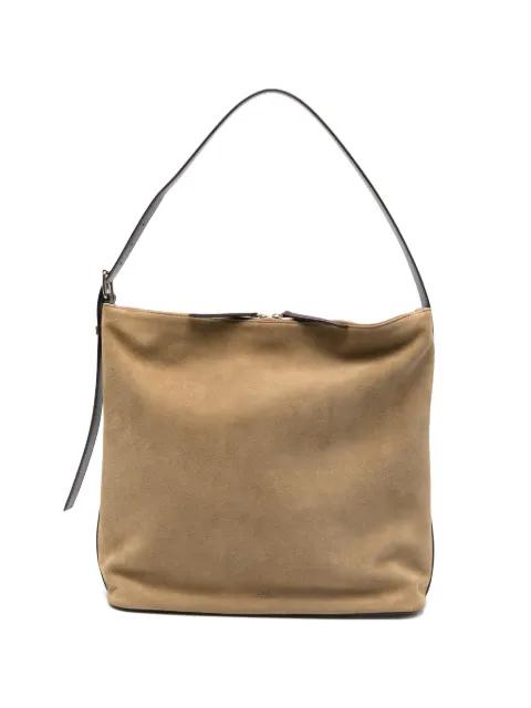 maxi BLD suede-finish shoulder bag by A.P.C.