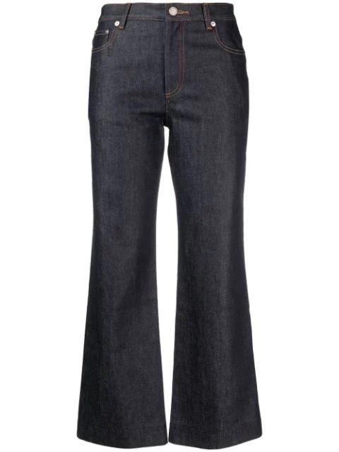 mid-rise cropped jeans by A.P.C.
