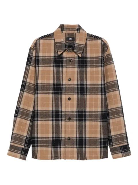 plaid check-pattern shirt by A.P.C.