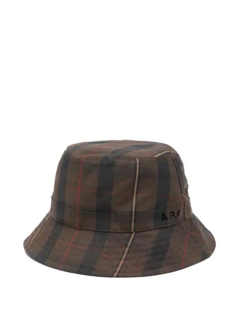 plaid-pattern bucket hat by A.P.C.