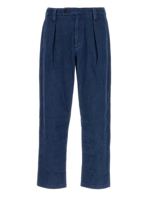 pleat-detailed cotton jeans by A.P.C.