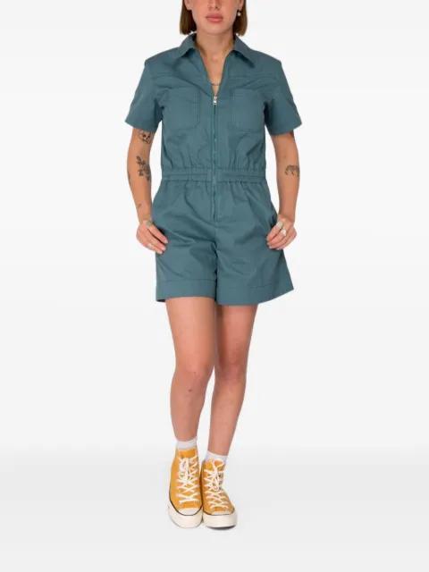 short-sleeve zip playsuit by A.P.C.