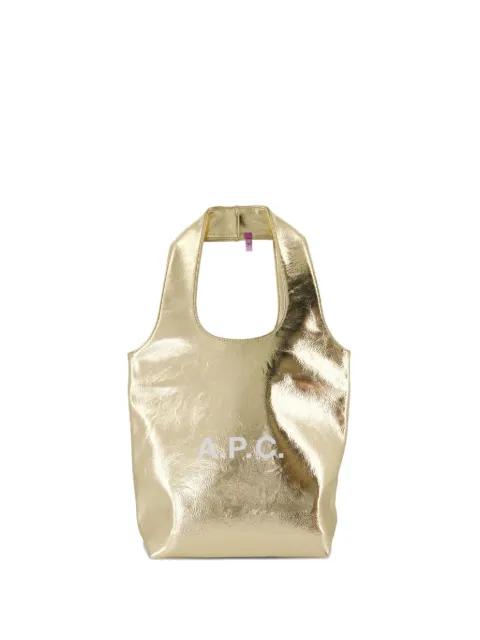 small Ninon metallic tote bag by A.P.C.