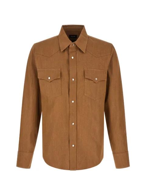 snap-button western shirt by A.P.C.