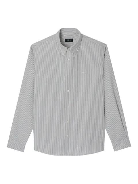 striped long-sleeve shirt by A.P.C.