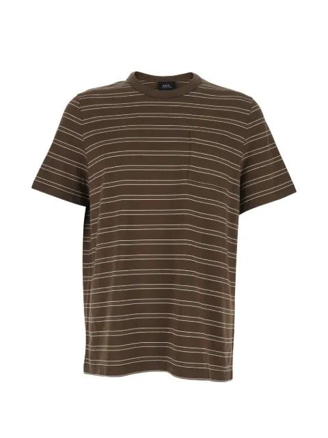 striped-pattern T-shirt by A.P.C.