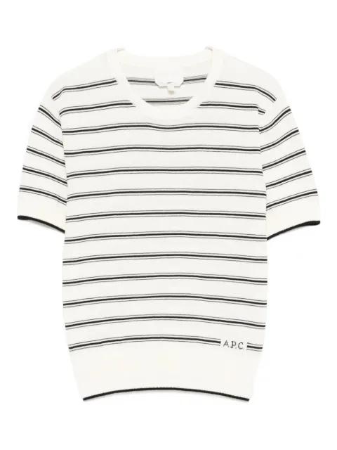striped-pattern T-shirt by A.P.C.