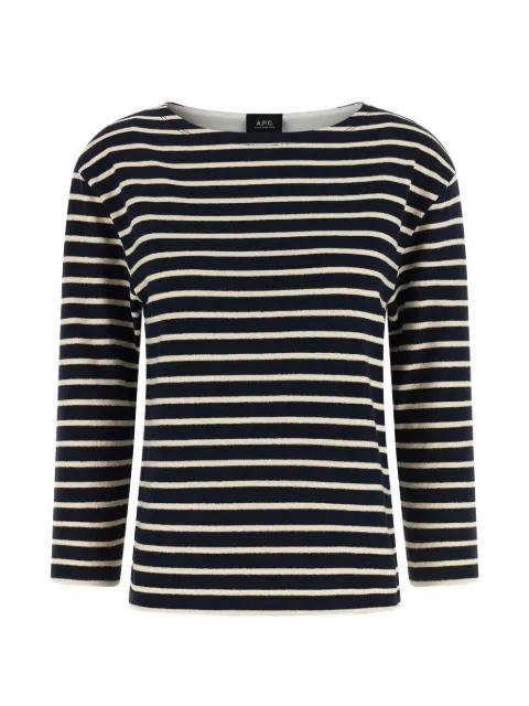 striped round-neck knitwear by A.P.C.