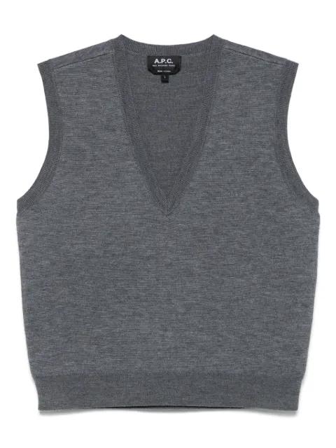 virgin wool vest by A.P.C.