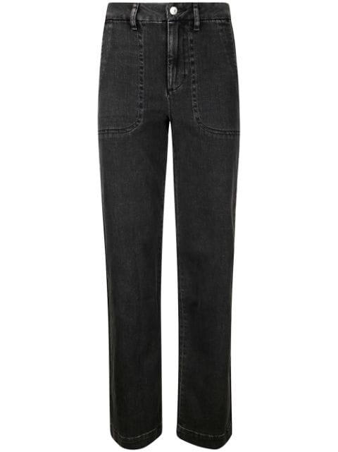 washed straight-leg jeans by A.P.C.