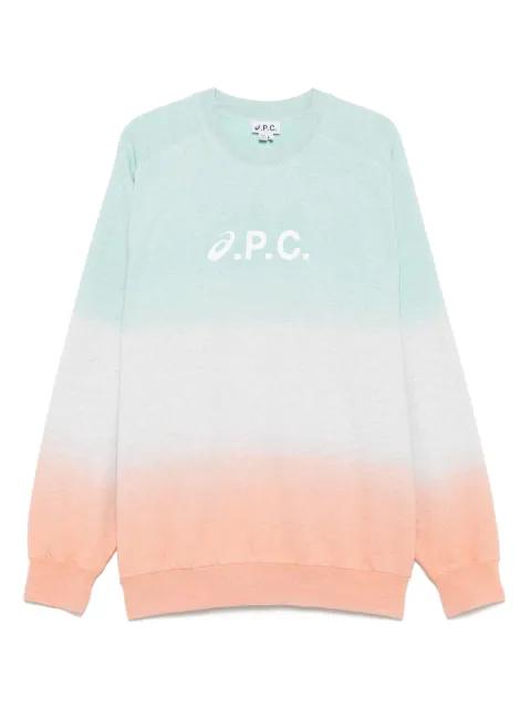 x asics logo-print sweater by A.P.C.