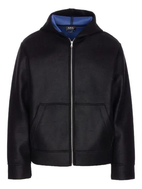 zip-front hoodie by A.P.C.