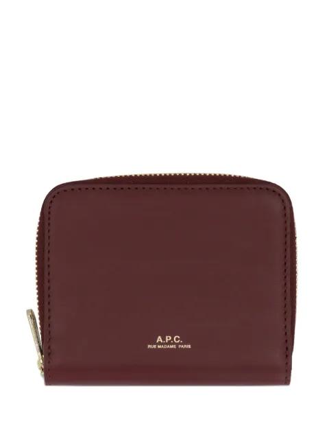zip leather wallet by A.P.C.