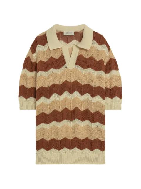 chevron knit polo shirt by A PAPER KID