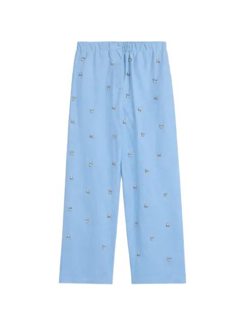 embellished popeline trousers by A PAPER KID