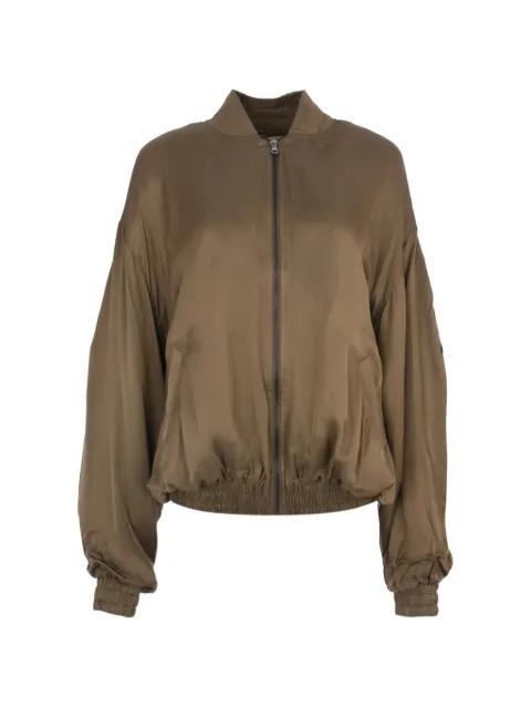 floral-appliqué bomber jacket by A PAPER KID
