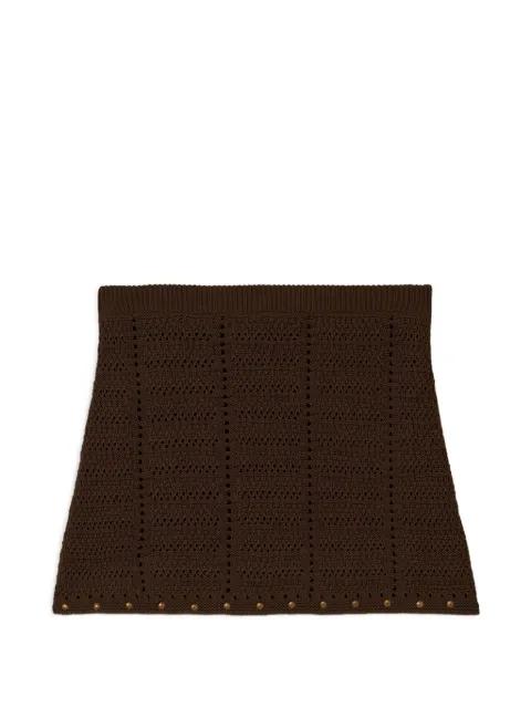 knitted studded mini skirt by A PAPER KID