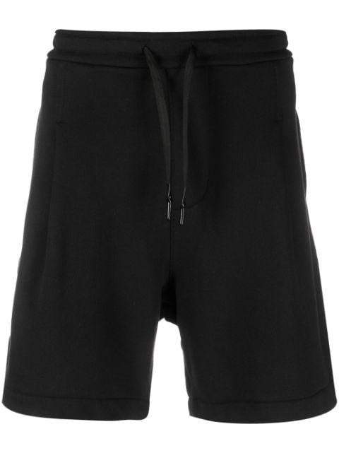 logo-patch cotton track shorts by A PAPER KID