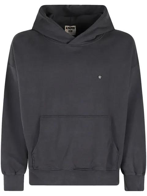 logo-patch hoodie by A PAPER KID