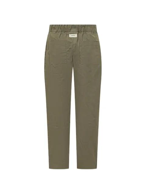 logo-patch trousers by A PAPER KID