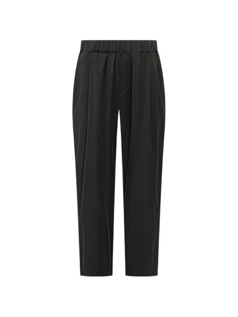 logo-patch trousers by A PAPER KID
