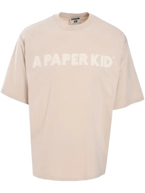 logo-print T-shirt by A PAPER KID