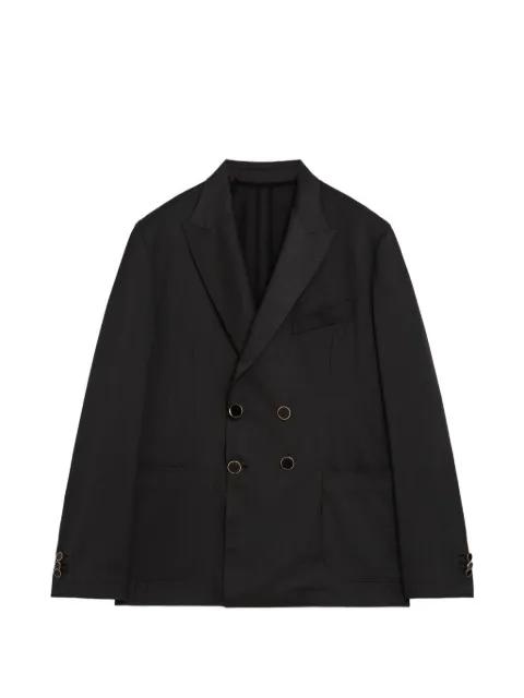 pinstriped double-breasted blazer by A PAPER KID