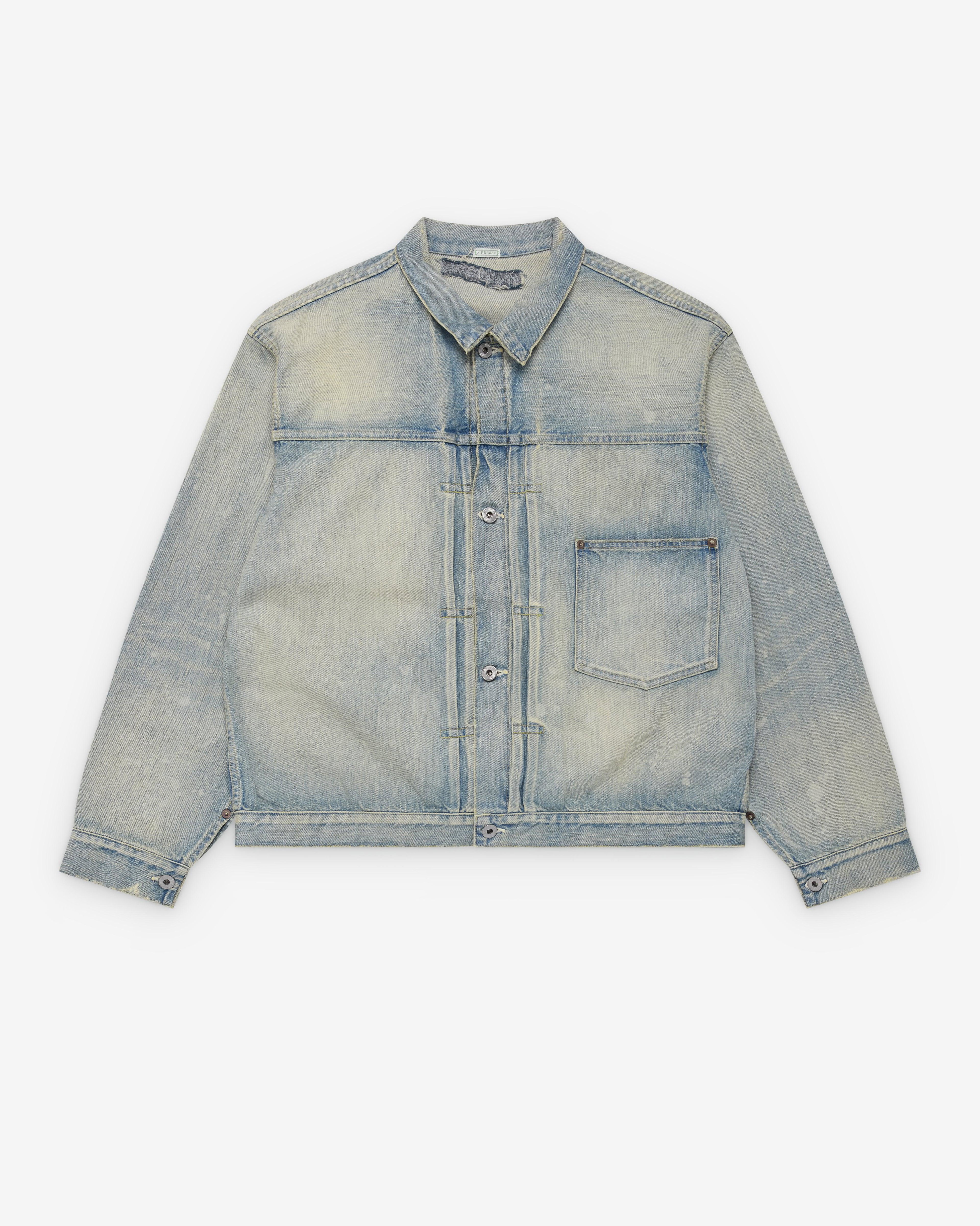A.Presse - Men's 1st Type Denim Jacket - (Bleach) by A.PRESSE