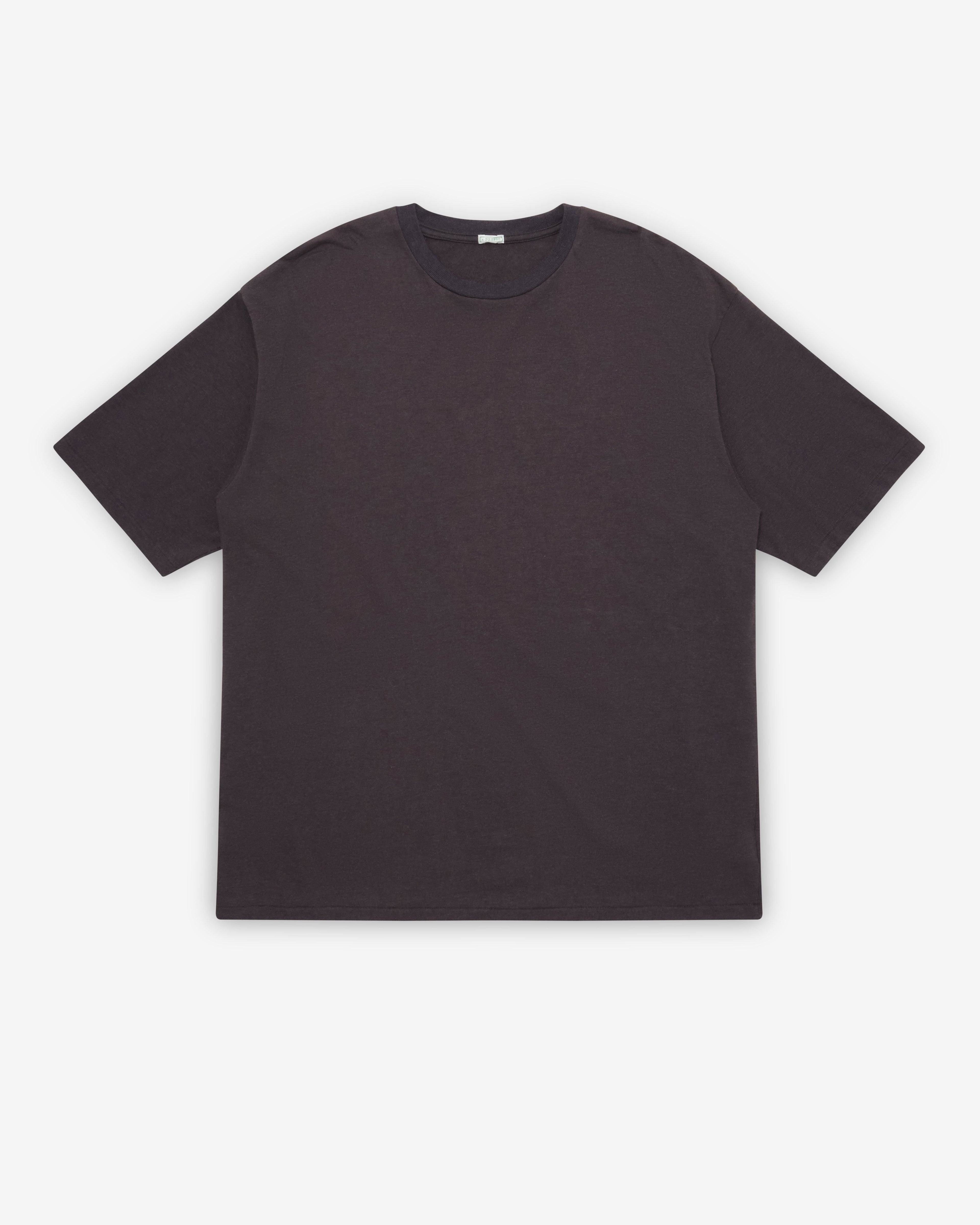 A.Presse - Men's Cashmere Blend Short Sleeve T-Shirt - (Charcoal) by A.PRESSE
