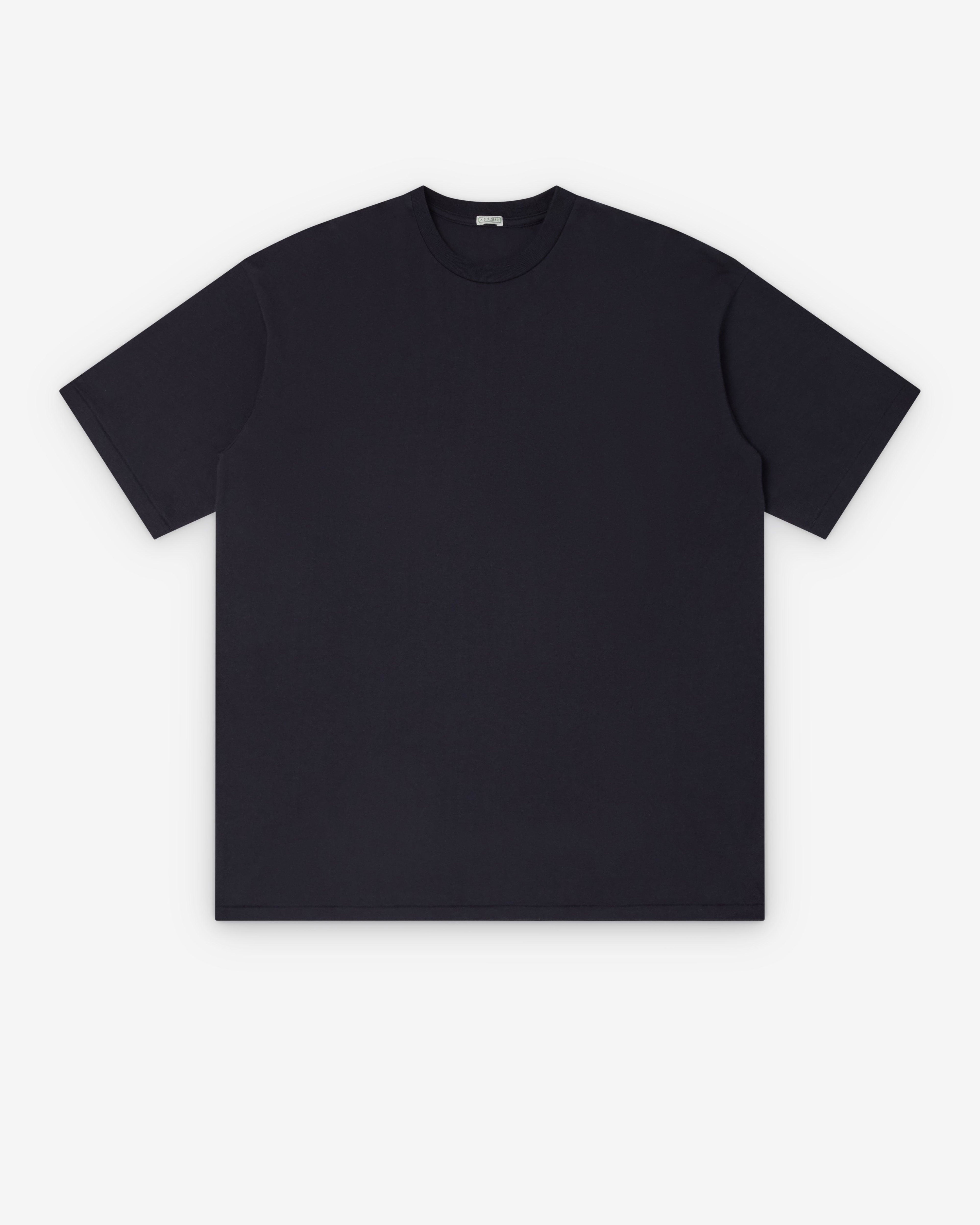 A.Presse - Men's Cashmere Blend Short Sleeve T-Shirt - (Dark Navy) by A.PRESSE
